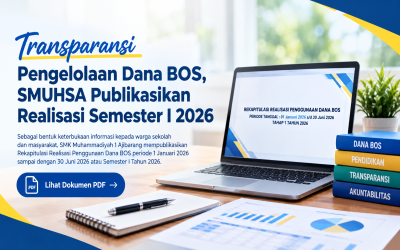 Transparansi Pengelolaan Dana BOS, SMUHSA Publikasikan Realisasi Semester I 2026
